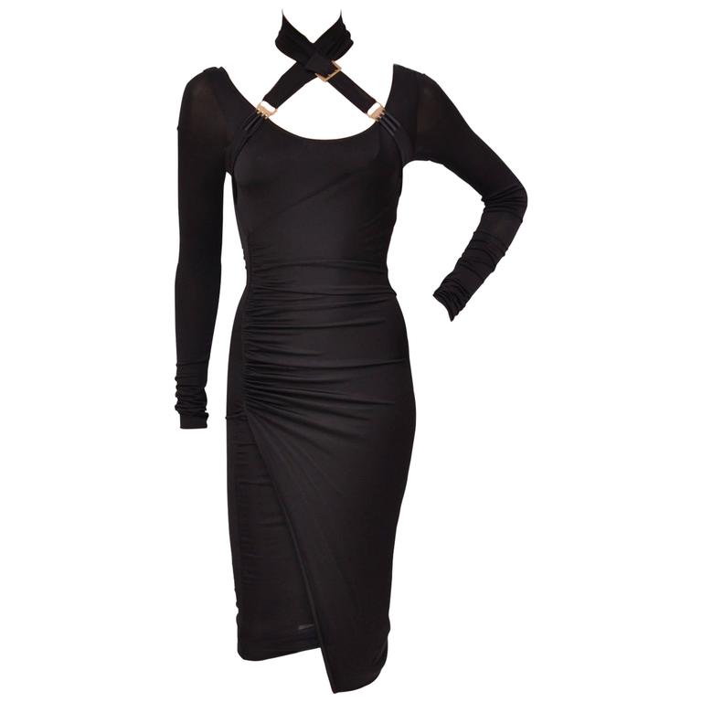 F/W 2003 TOM FORD for GUCCI BLACK BANDAGE DRESS For Sale at 1stdibs