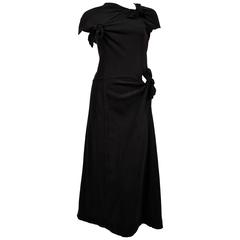 Comme des Garcons black knotted T-shirt dress, 2003 