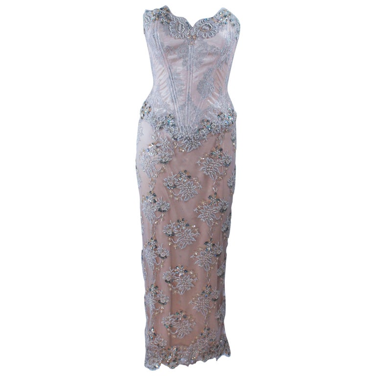 black lace trim midi dress Lace-Trim Midi Slip Dress by Anthropologie in Black, Size: XL main image 0