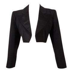 Vintage Yves Saint Laurent Rive Gauche YSL Crop Tuxedo Jacket