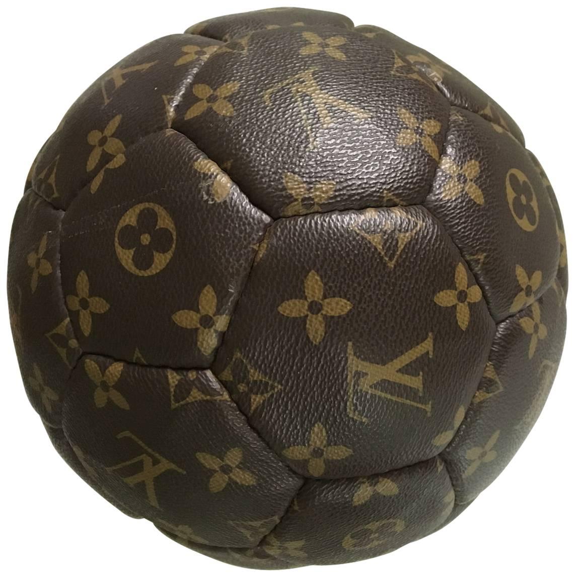 Limited edition France 98 Louis Vuitton Football Ball with Leather Strap