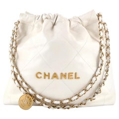 Chanel 22 Chain Hobo Quilted Calfskin Small