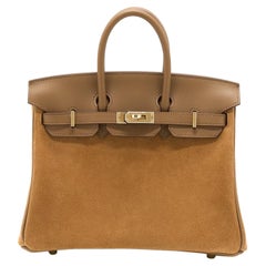 Hermes Birkin 25 GRIZZLY/SWIFT 3G ALEZAN GHW STAMP Z