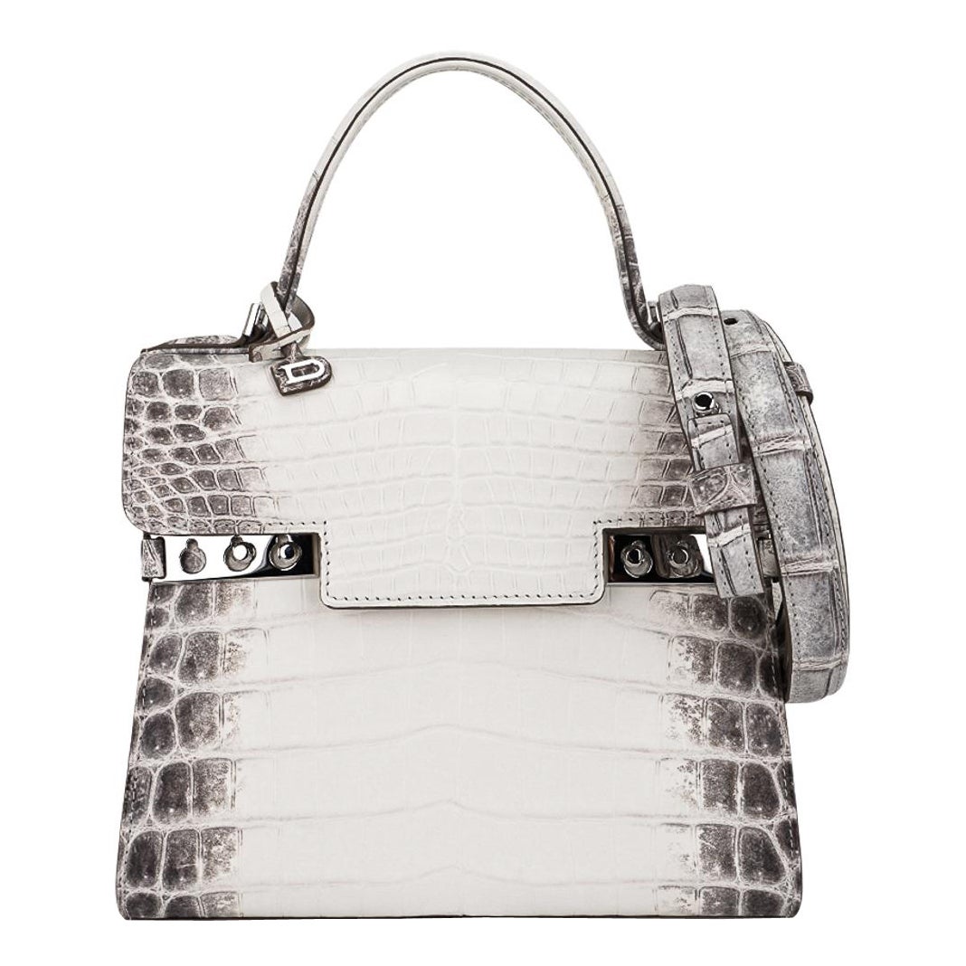 Delvaux Tempete PM Himalaya Crocodile Limited Edition Bag For Sale at  1stDibs