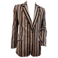 Vintage 1990's Vivienne Westwood MAN multi stripe jacket with cuff link buttons 