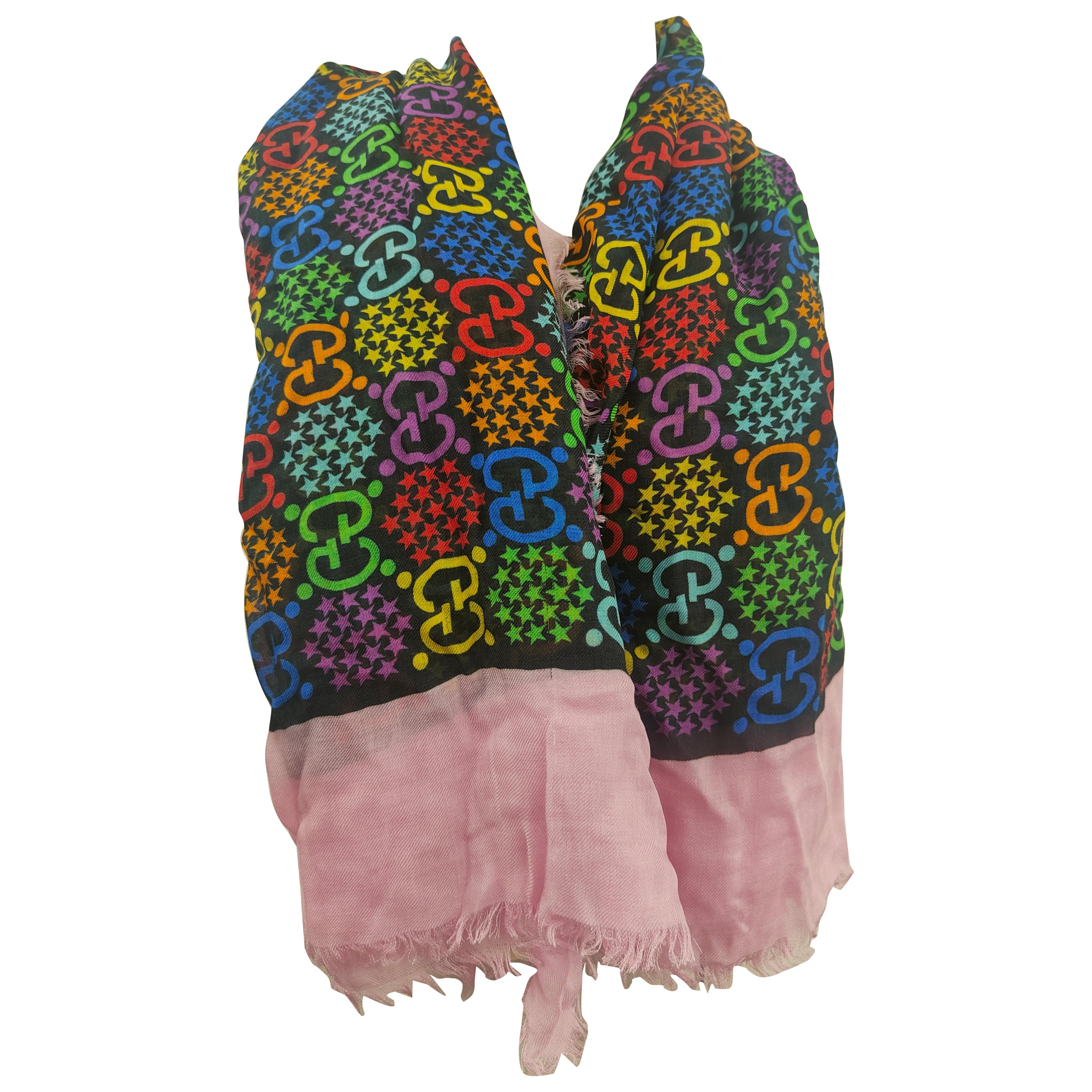 Mehrfarbiger Schal von Gucci GG NWOT im Angebot