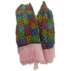 Retro Gucci GG multicoloured scarf NWOT