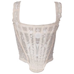 Vivienne Westwood ivory corset, 'portrait collection', circa 1990