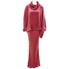 Christian Dior by John Galliano bias cut evening dress and sweater, fw 2000