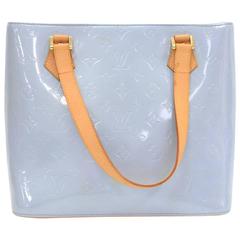Vintage Louis Vuitton Houston Blue Vernis Leather Shoulder Bag