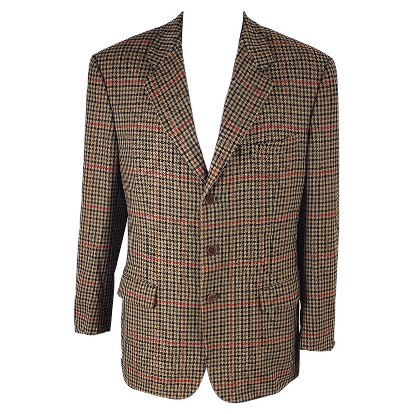 Confar Vintage Mens Italian Virgin Wool Blazer Jacket Sport Coat, 1980s For Sale