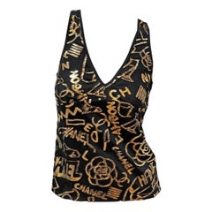 Chanel Graffiti Print Tank PreFall2019