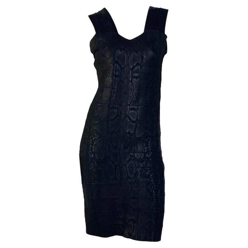 Alberto Makali Black Bandage Dress For Sale