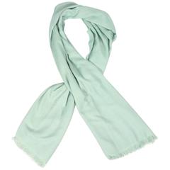 Hermes Pastel Blue Cashmere Silk Blend Large Shawl 