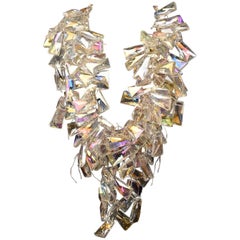 Vintage Vilaiwan Iridescent Crystal Faceted Necklace - Joan Rivers Estate