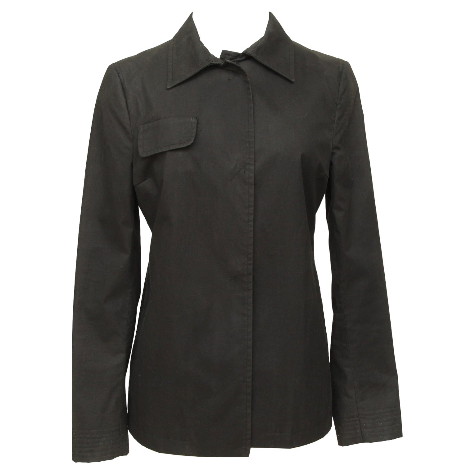 COSTUME NATIONAL Black Jacket Blazer Long Sleeve Lapel Button Down 40 Vintage For Sale