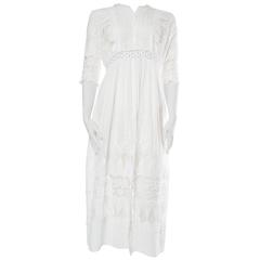 Edwardian Lace and Cotton Duster 2