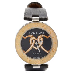 Bvlgari 18K Gold Stainless Steel B.Zero1 Quartz Women's Wristwatch 35 mm