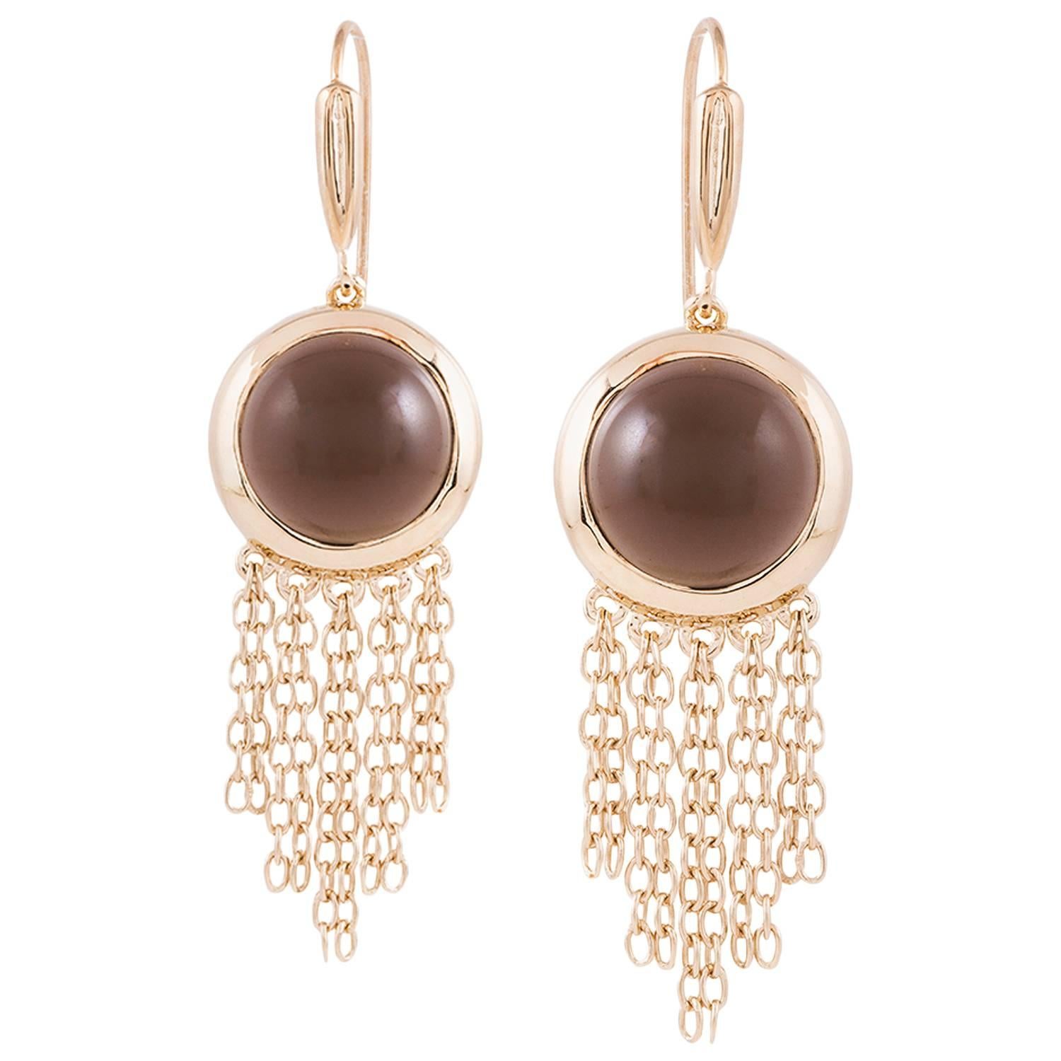 Mateo/Brown Smoky  Quartz Earrings For Sale
