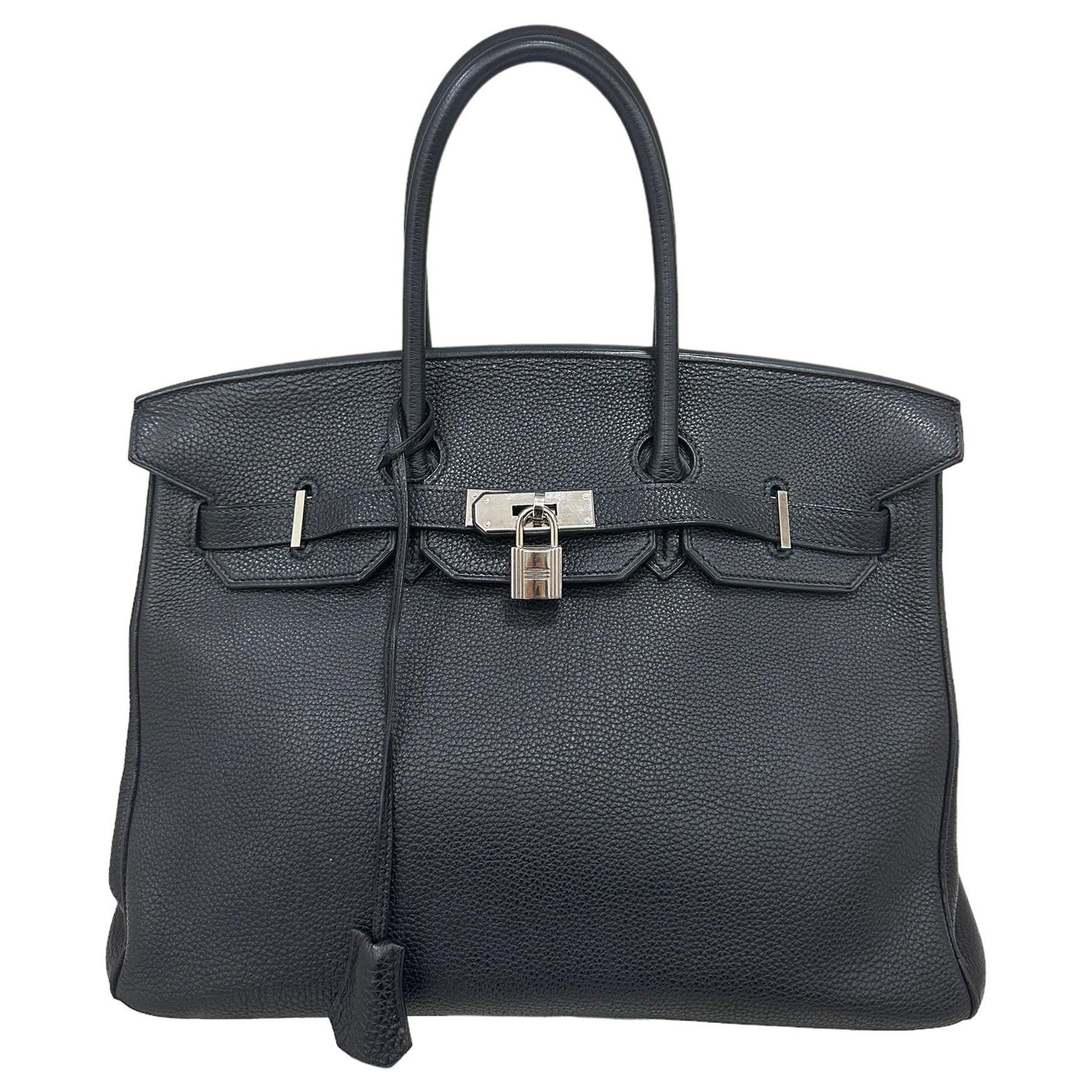 2007 Hermès Birkin Bag Togo Leather Plomb Top Handle Bag For Sale