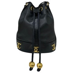 1990 Chanel Bucket Vintage Shoulder Bag