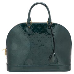 Louis Vuitton Vert Bronze Monogram Vernis Alma GM Bag
