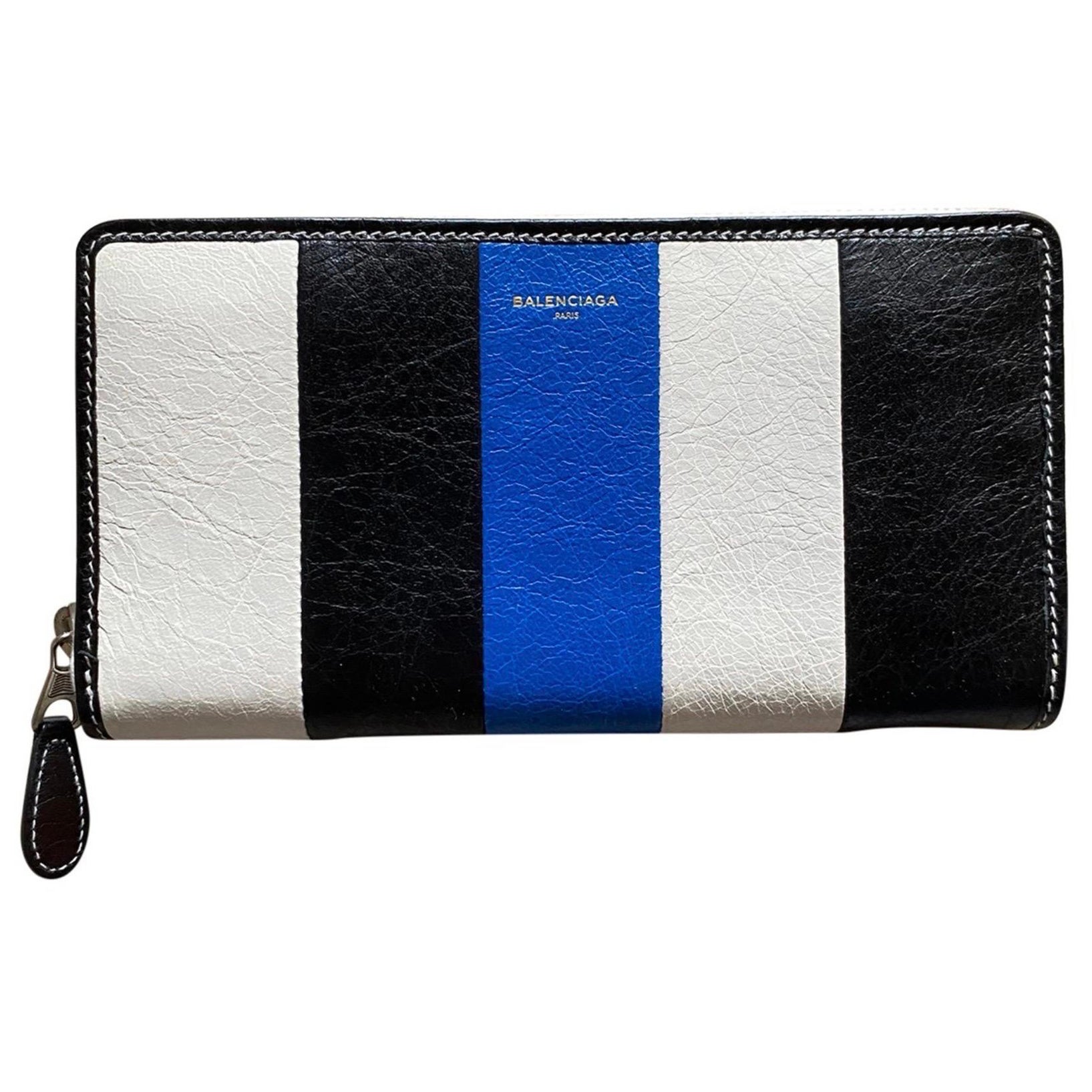 Balenciaga Fall 2016 blue stripes wallet 
