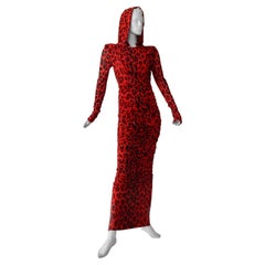 Tom Ford - Robe en guépard - Rouge  