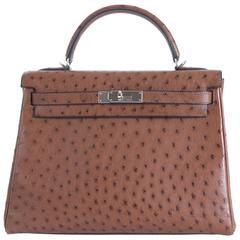 2005 Hermes Kelly Ostrich 32 cm