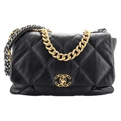 Chanel 19 Maxi Flap Bag - 27 For Sale on 1stDibs