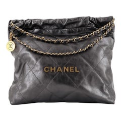 Chanel 22 Chain Hobo Quilted Calfskin Medium