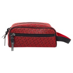 Christian Louboutin Red Rubber Blaster Toilerty Pouch