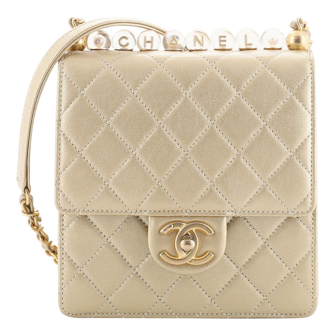 Chanel Chic Pearl Bag -11 For Sale on 1stDibs