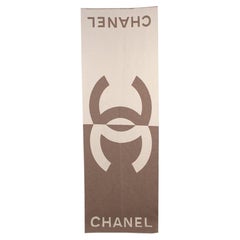 Chanel Cashmere Shawl CC logo Reversible