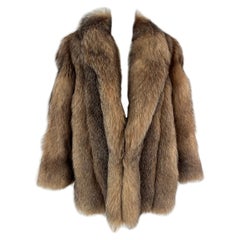 1980s BIll Blass Red Fox Fur Coat
