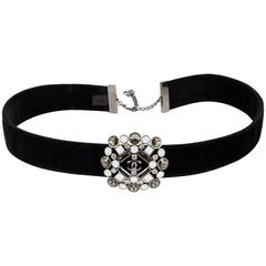 Chanel Black Velvet & Gripoix Belt