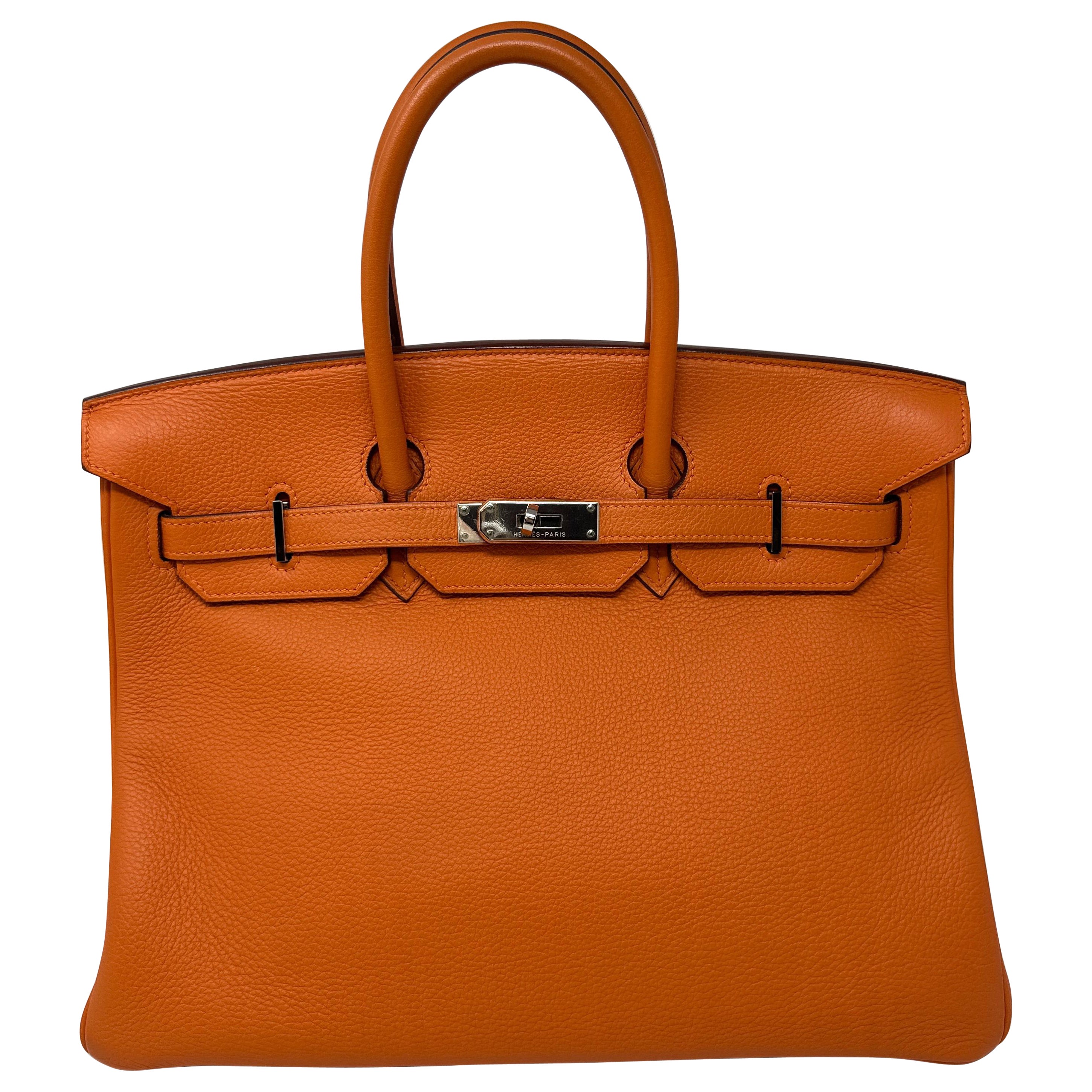 Hermès - Sac Birkin 35 orange 