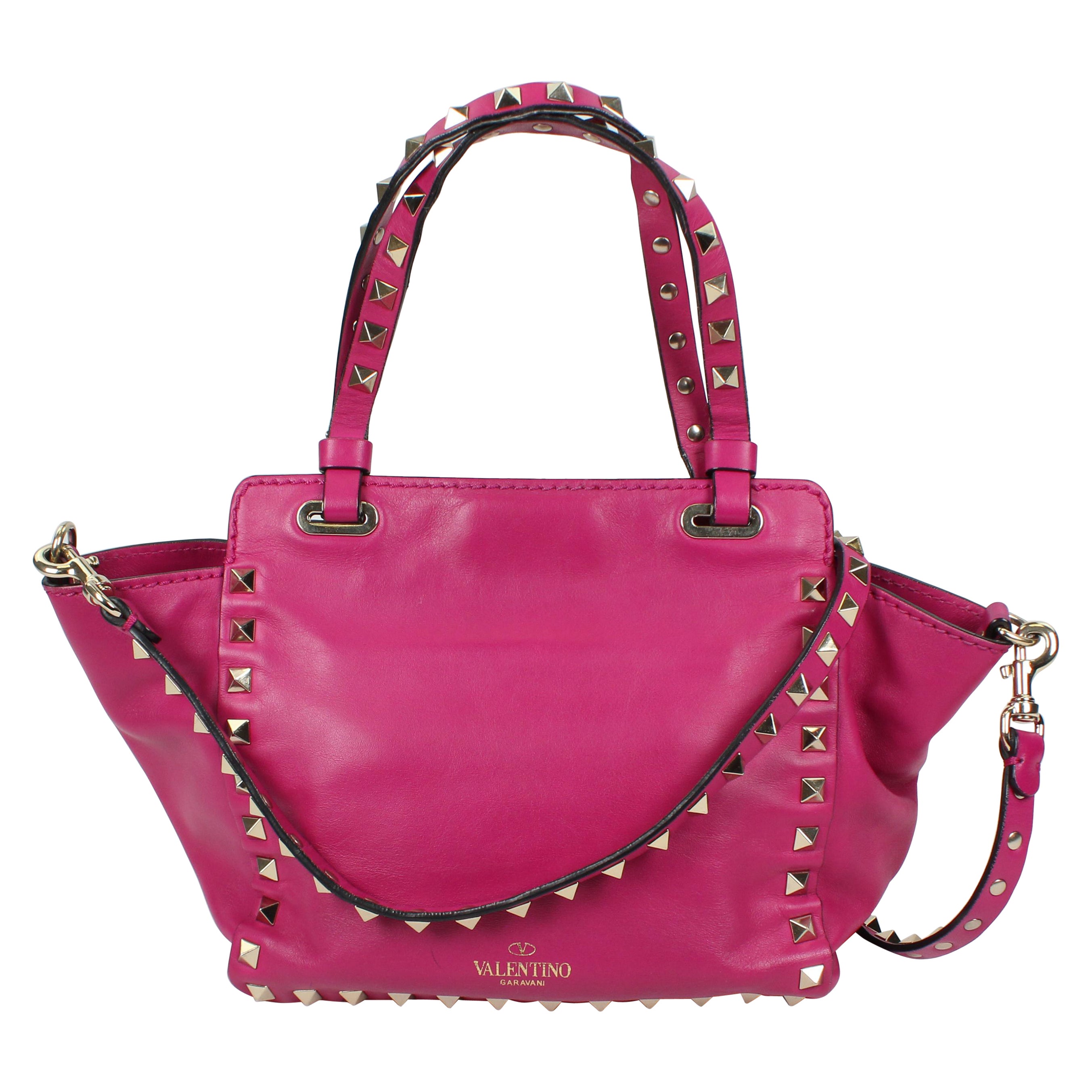Valentino Garavani Rockstud leather handbag For Sale