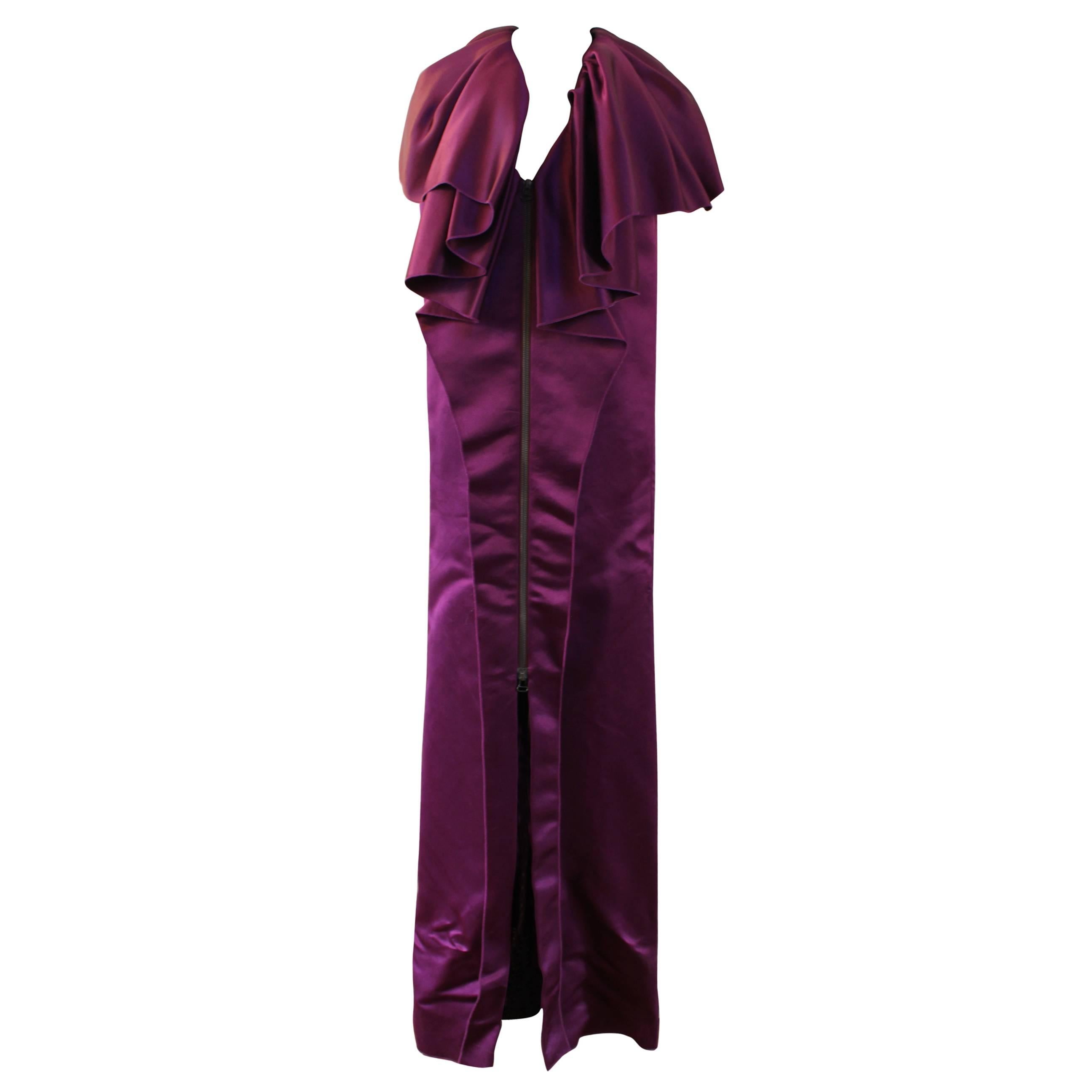 Gorgeous New  Lanvin Purple Runaway Dress. Size 38