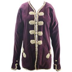 Karl Lagerfeld Purple Velvet Vintage jacket