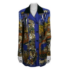 HERMES Vintage Grand Cortege à Moscou Silk Jacket