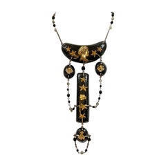 Vintage Jean Paul Gaultier Lucite Tiered Necklace 1995