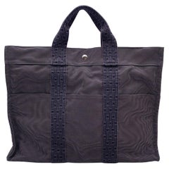 Hermès Paris - Sac cabas Herline Yale MM en toile