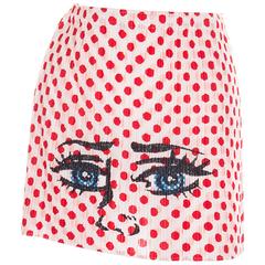 Issey Miyake Pleats Please Pop Art Mini Skirt