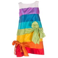 Moschino Rainbow Sash Dress