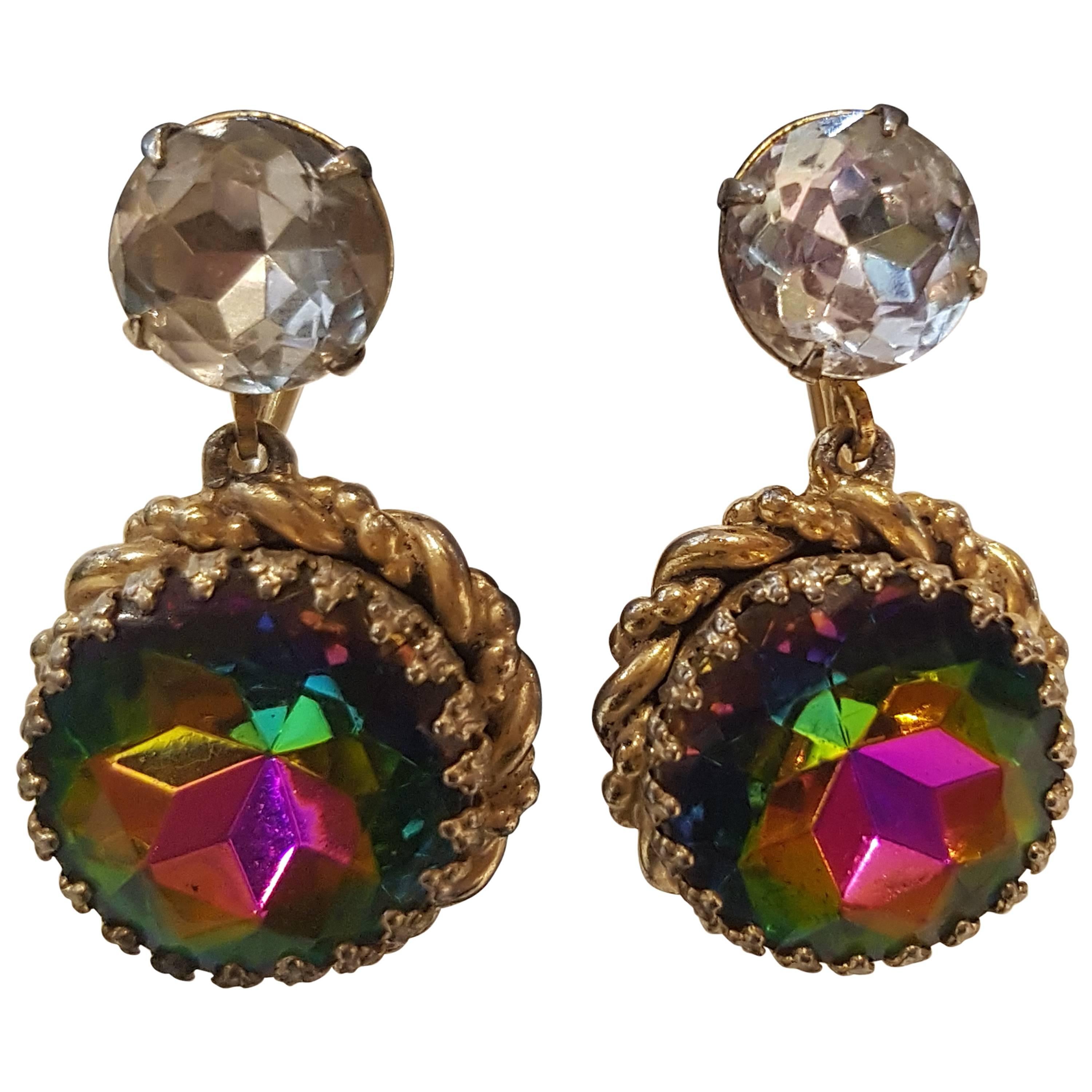 Elsa Schiaparelli Watermelon Clip-on earrings