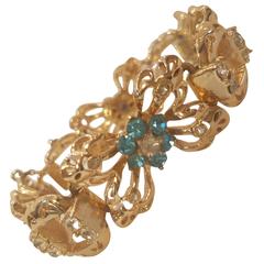 Vintage 1980s Coro gold tone bracelet