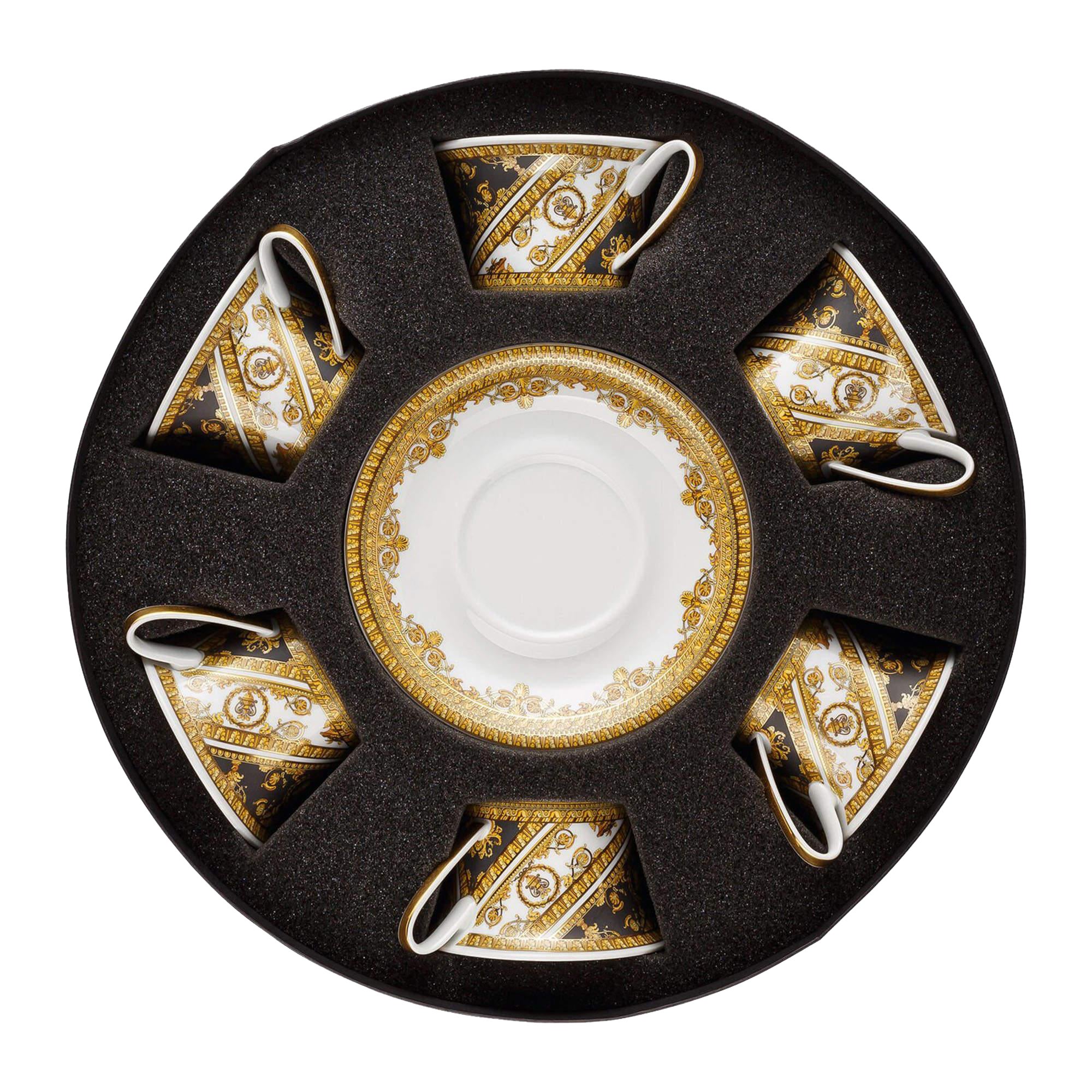Versace x Rosenthal I Love Baroque Cup and Saucer Set Of 6