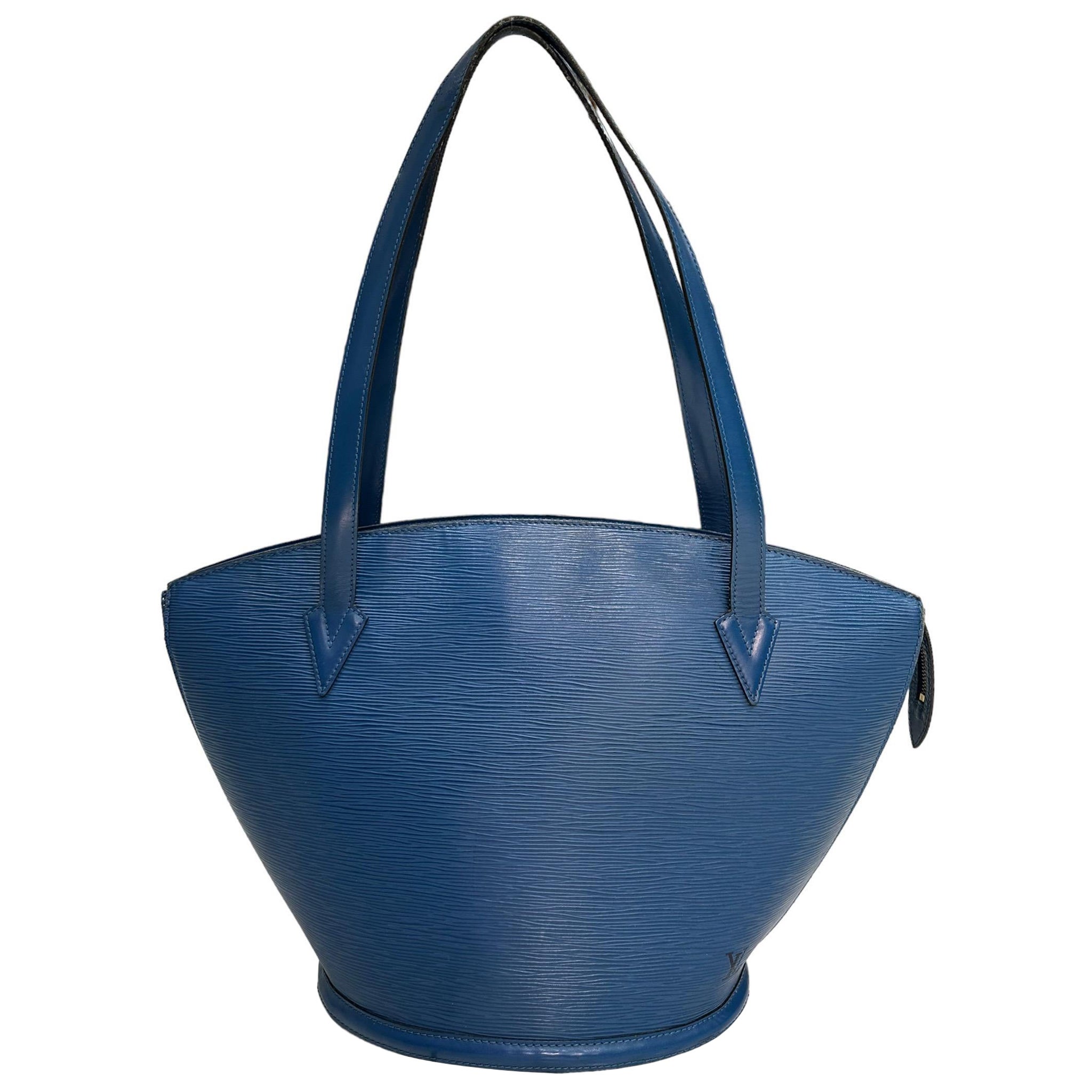 Louis Vuitton Saint Jacques GM Epi Blu Top Handle Bag