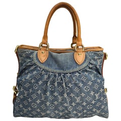 Louis Vuitton Neo Cabby GM Denim Top Handle Bag